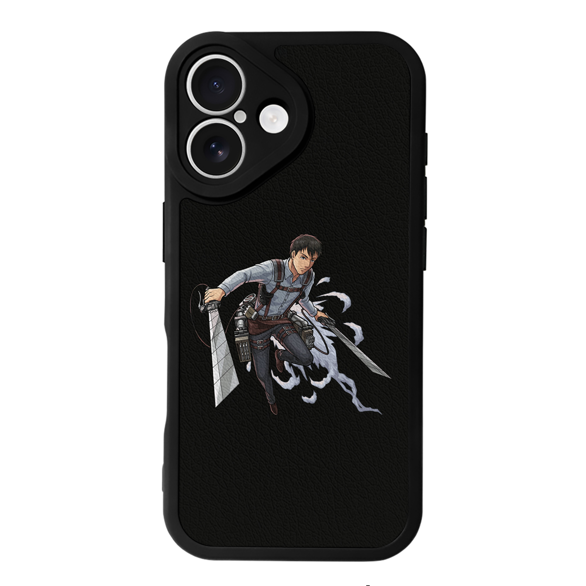 （画像用） 進撃の巨人 ベルトルト・フーバー Attack on Titan Bertholdt Hoover 【iPhone 16シリーズ対応】シリコンスマホケース（レザー調） 材質：シリコン